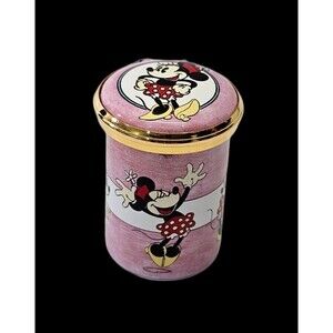 KSD Halcyon Days Enamels Disney 04/5002 Trinket Box Minnie Mouse Sm Canister NEW